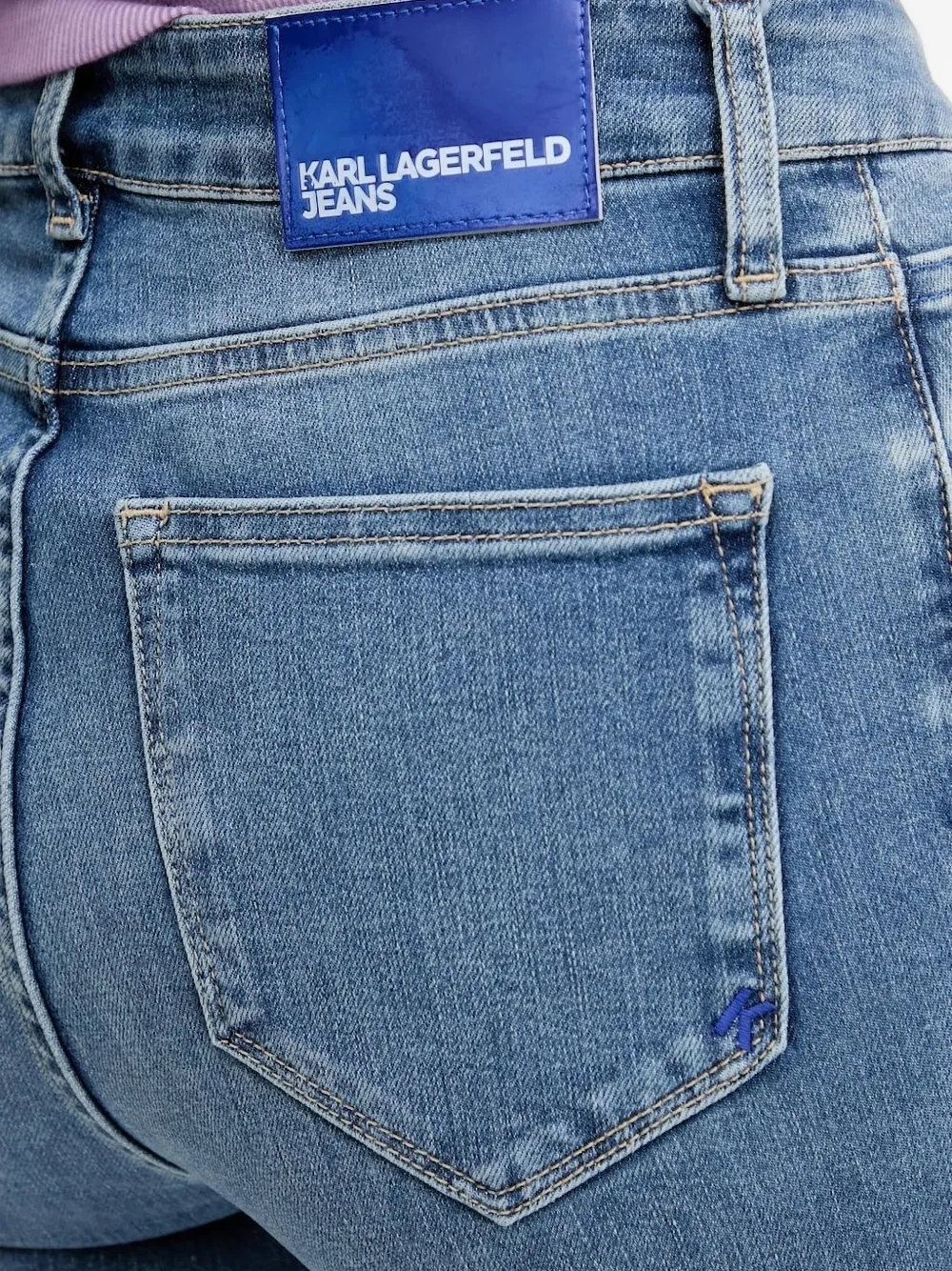 Karl Lagerfeld Jeans High-waist jeans Blauw