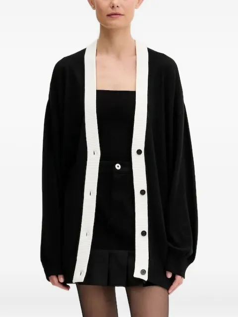 Karl Lagerfeld Jeans contrast-panel cardigan