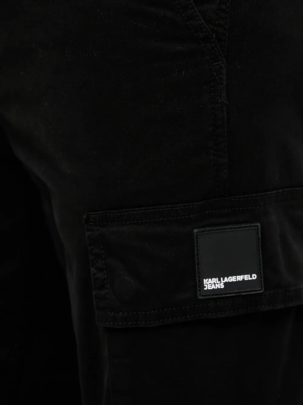 Karl Lagerfeld Jeans Cargo-pockets Trousers In Black