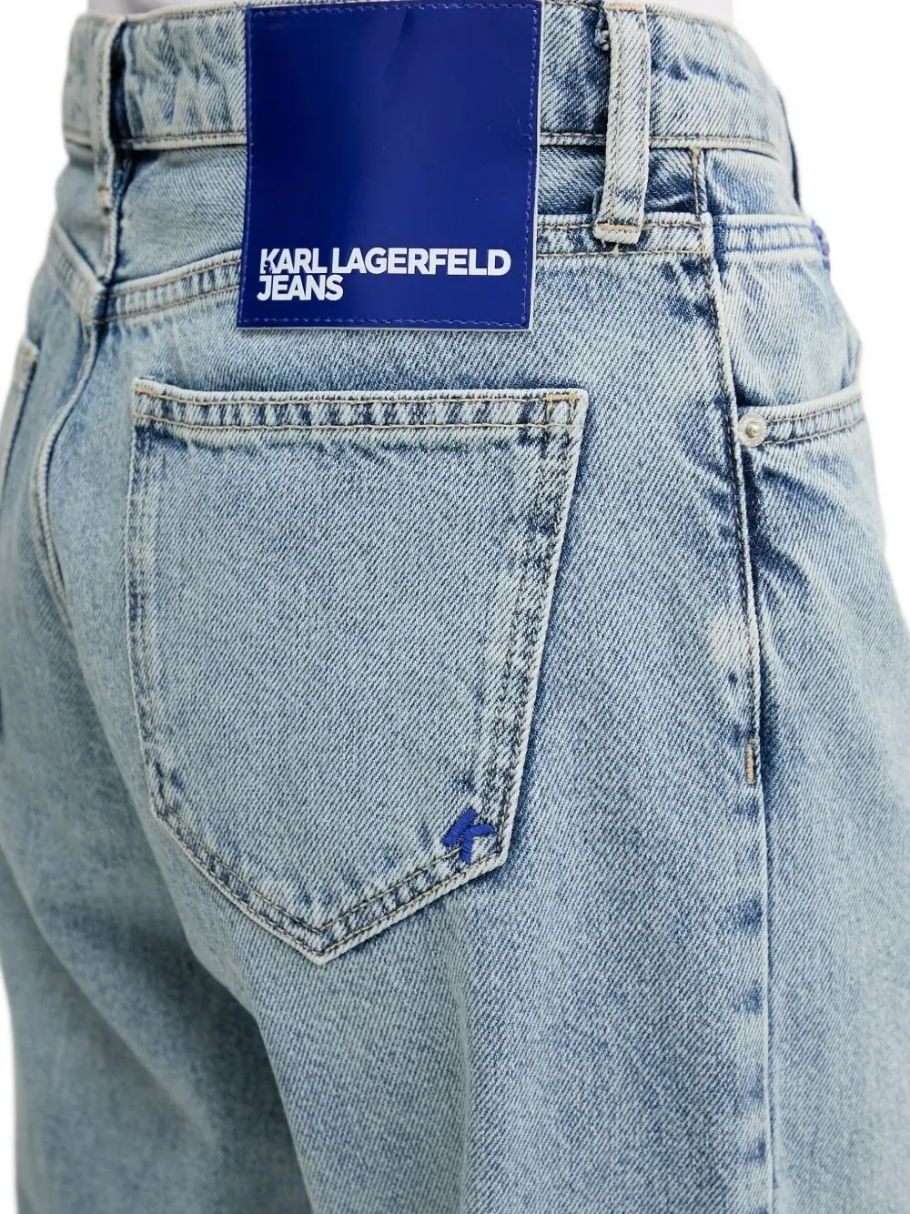 Karl Lagerfeld Jeans Logo-plaque Jeans In Multi