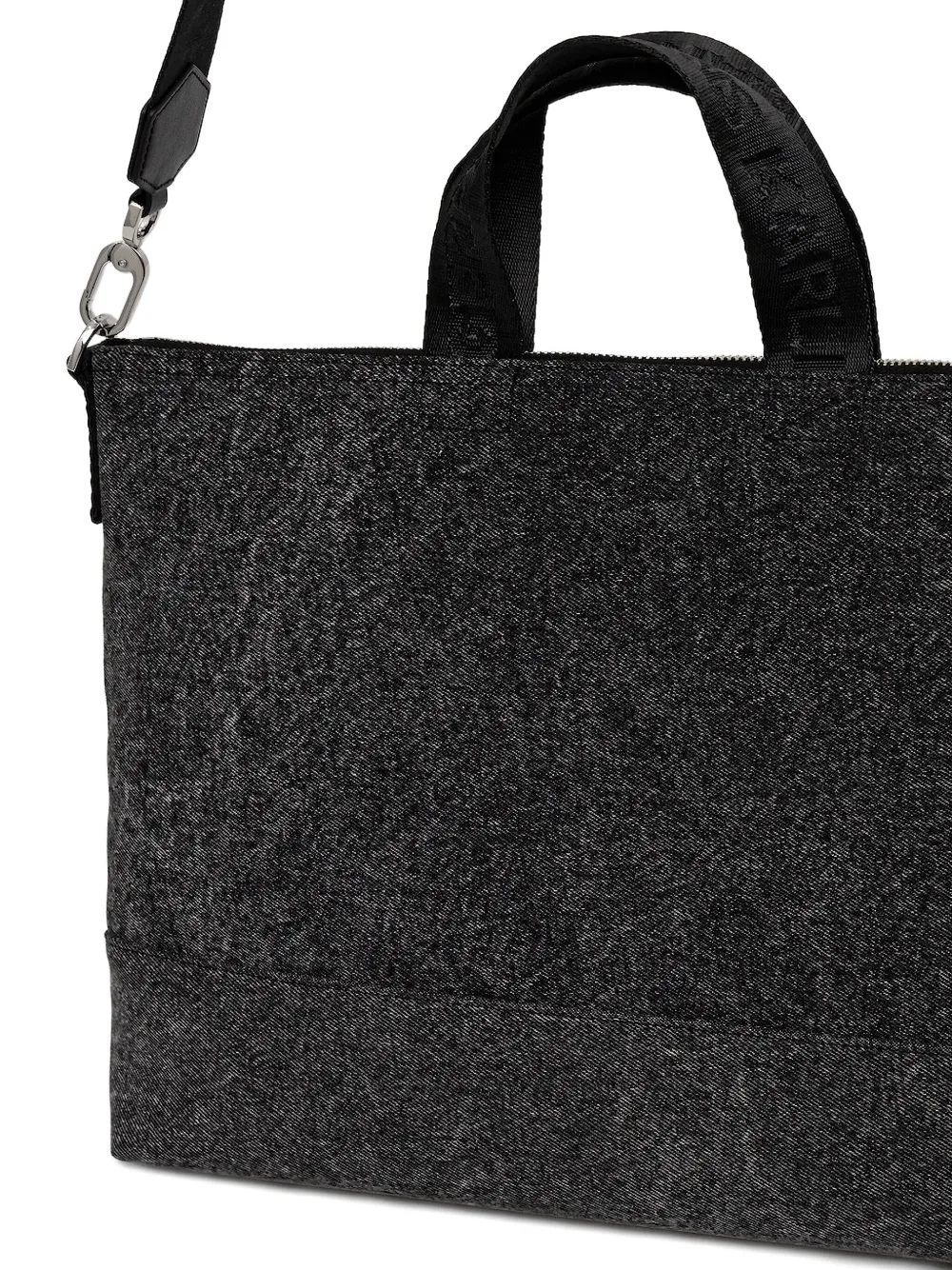 Karl Lagerfeld Jeans zipped-pocket holdall Zwart
