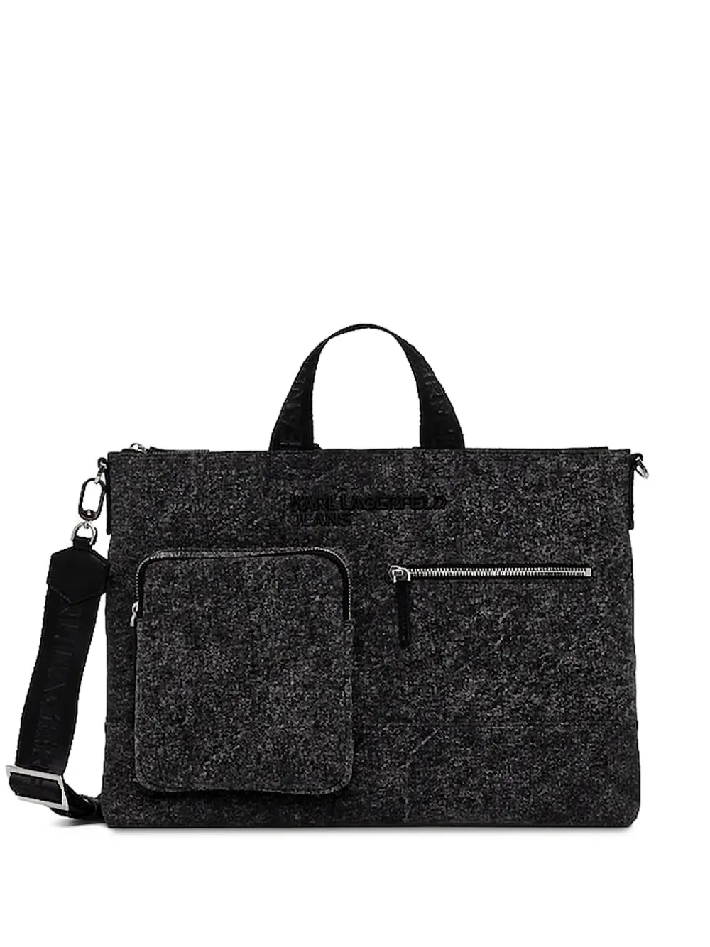 Karl Lagerfeld Jeans zipped-pocket holdall | Black | Image 1