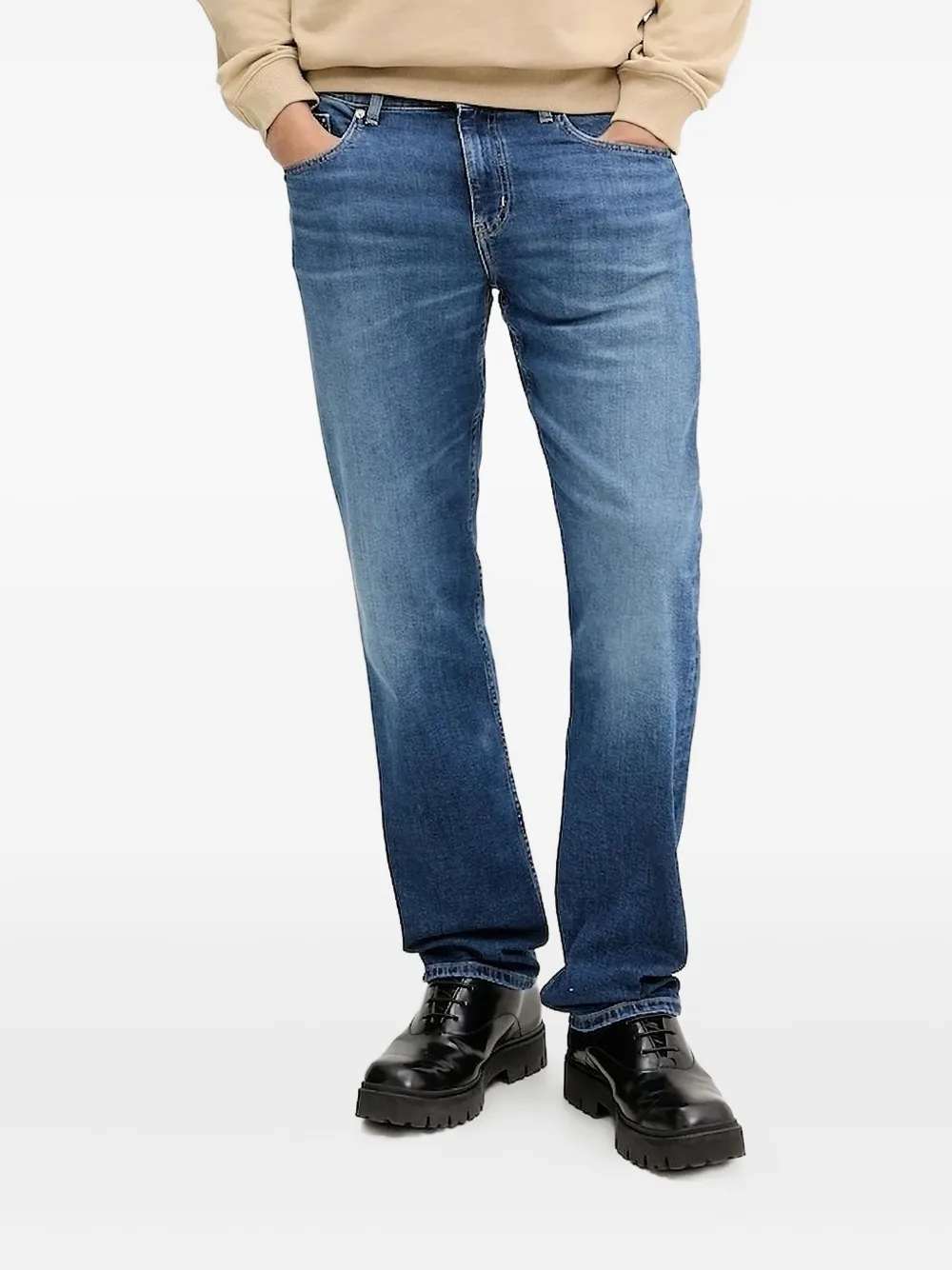 Karl Lagerfeld Jeans logo-patch jeans Blauw