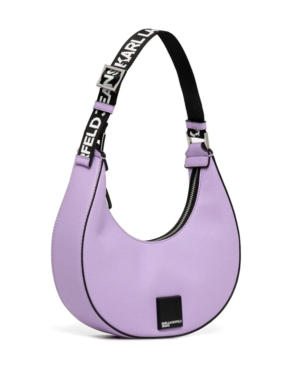 Karl Lagerfeld Jeans half-moon zipped shoulder bag | Purple | Image 1