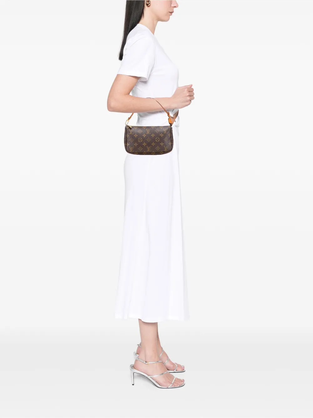 Pre-owned Louis Vuitton 2001 Monogram Pochette Accessoires Shoulder Bag