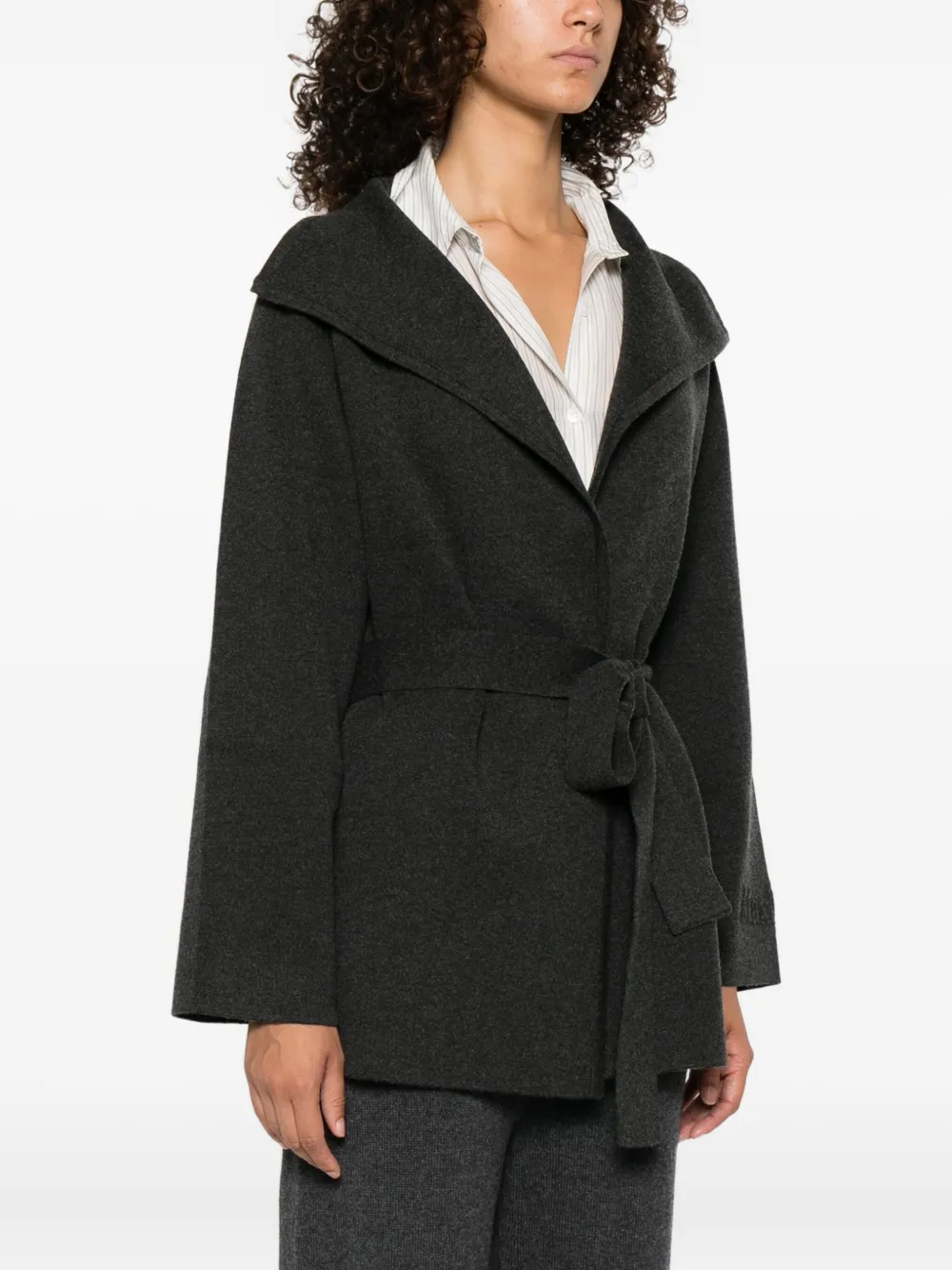 Max Mara Jack met asymmetrische kraag Grijs