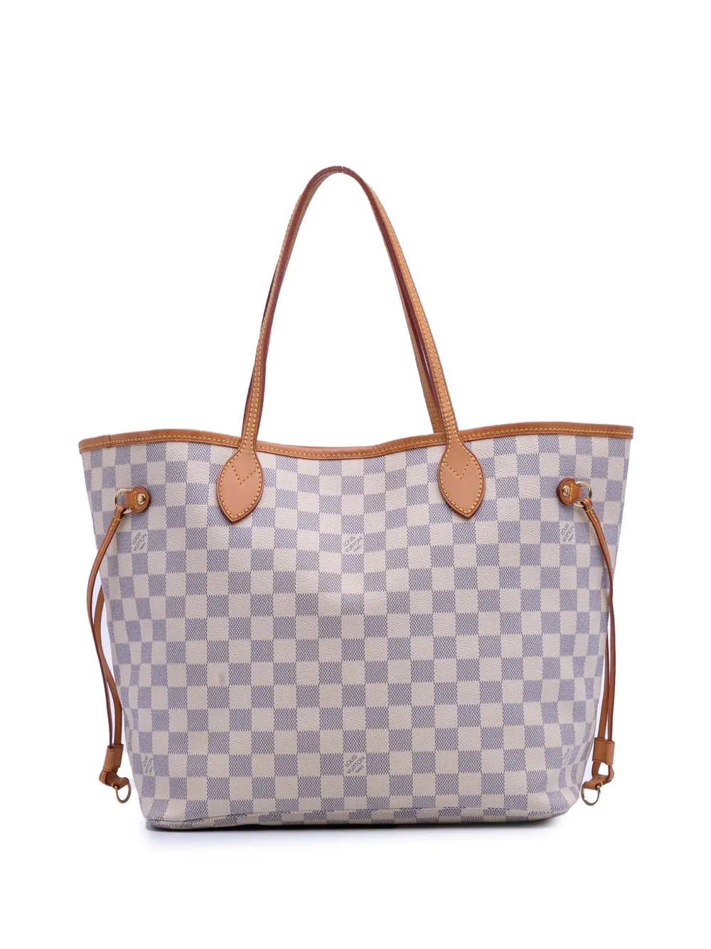 Louis Vuitton Pre-Owned 2009 ダミエ アズール ネヴァーフル MM トートバッグ - ホワイト Louis Vuitton Pre-Owned 2009 ダミエ アズール ネヴァーフル MM トートバッグ - ホワイト
