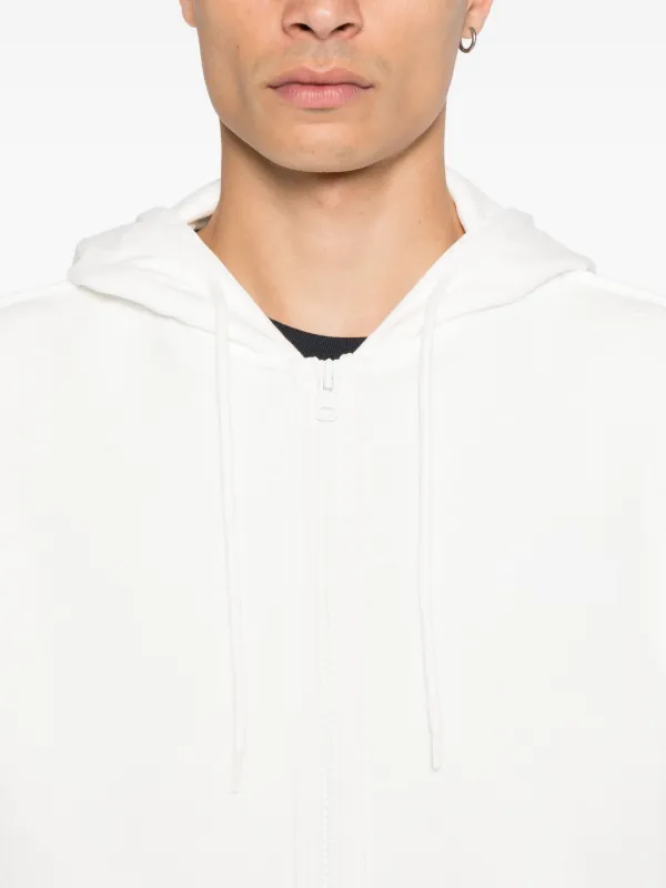 MM6 Maison Margiela zip-up Hoodie | White | FARFETCH