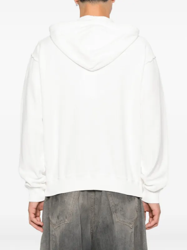 MM6 Maison Margiela ジップアップ パーカー | ホワイト | FARFETCH JP