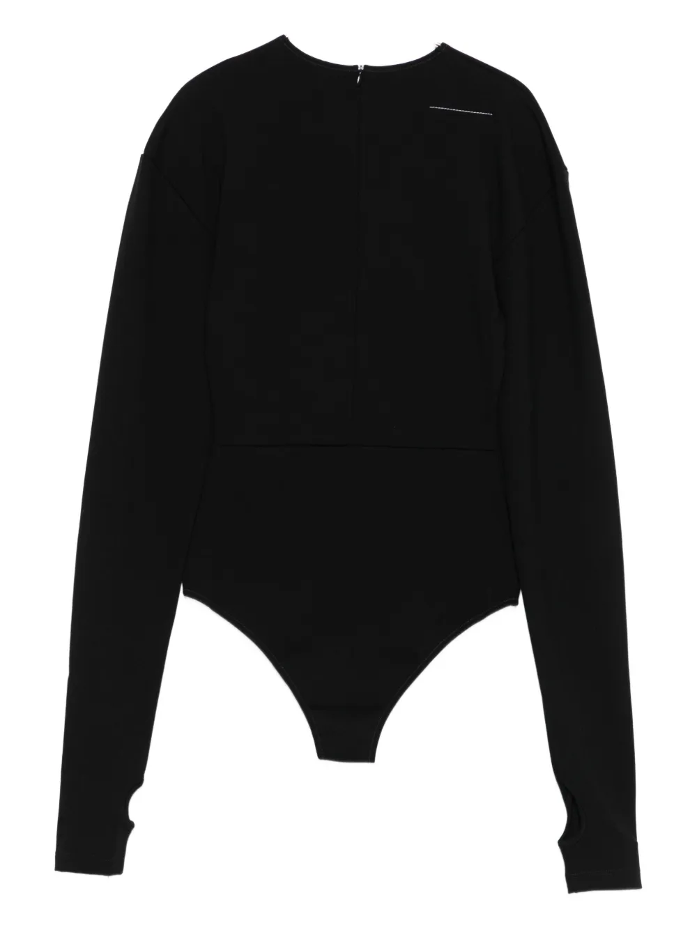 MM6 Maison Margiela long-sleeve bodysuit Zwart