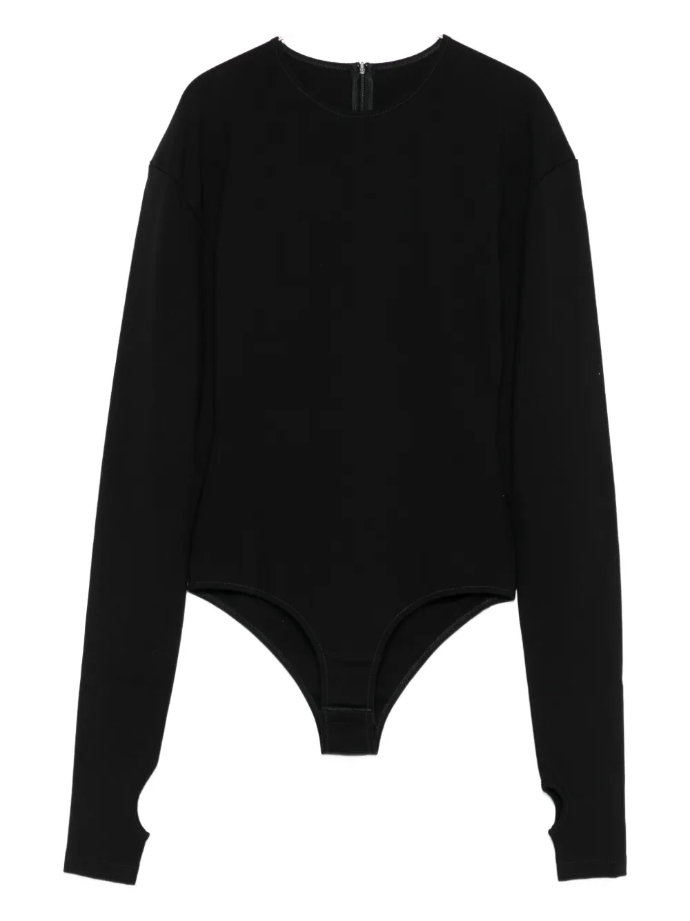 MM6 Maison Margiela long-sleeve bodysuit Zwart