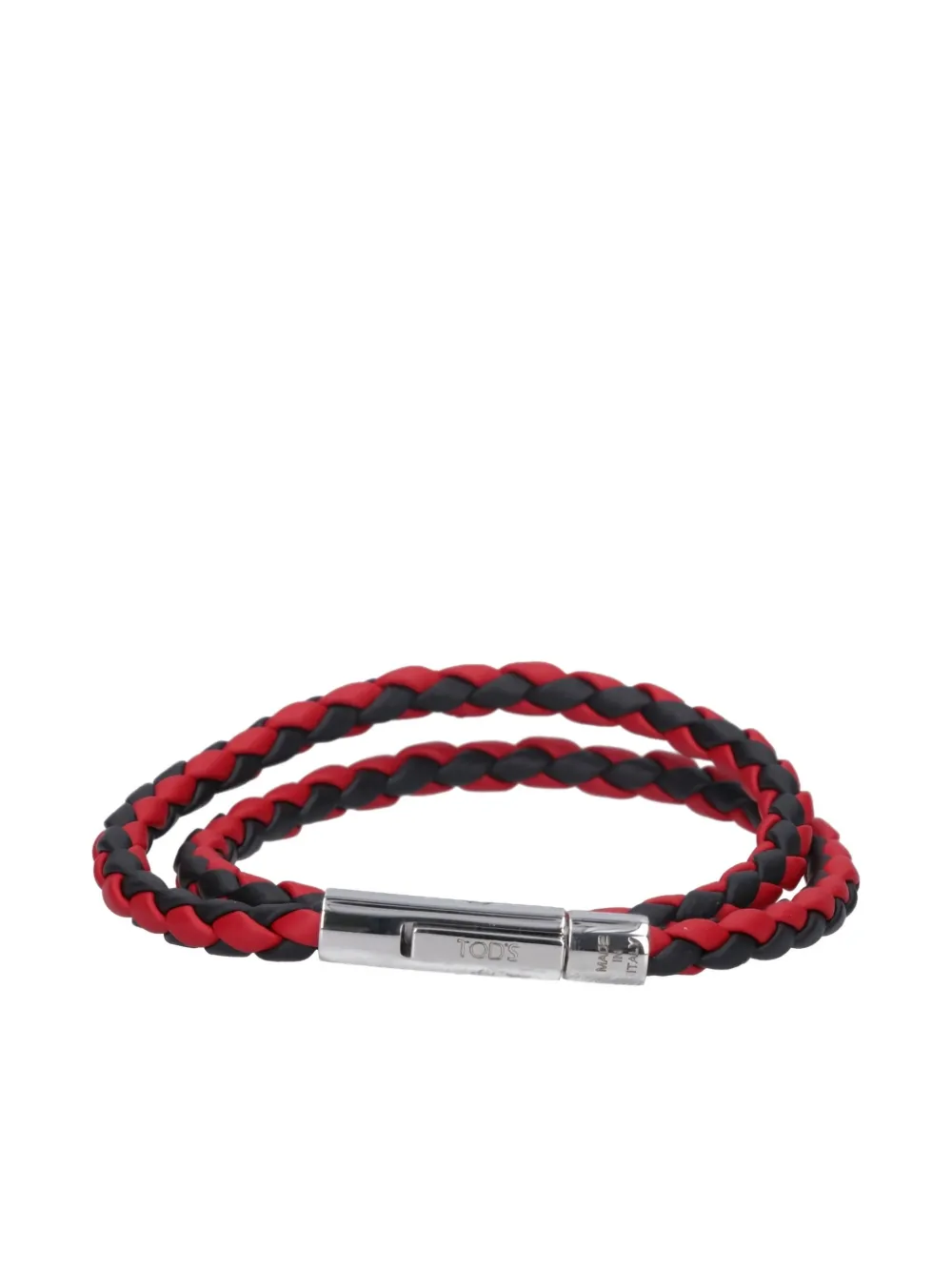 Tod's Mycolors 2-turn Leather Bracelet In Black | ModeSens