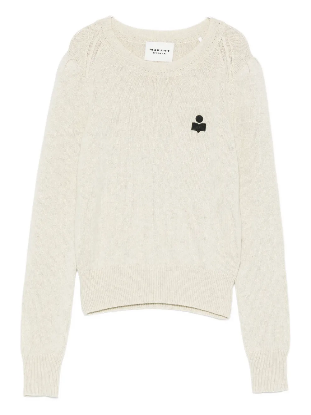 Isabel Marant Étoile Long-sleeve Logo Sweater In Neutral