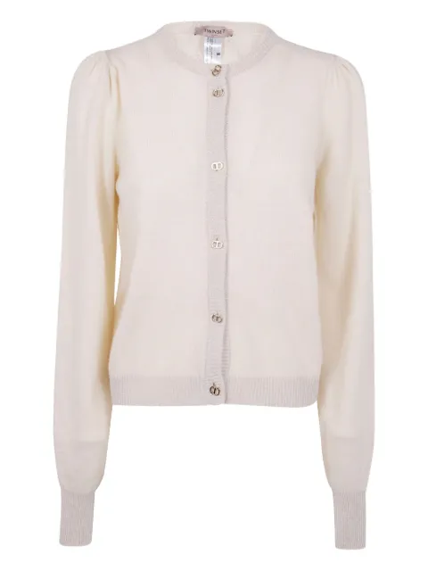 TWINSET puff-sleeve button cardigan