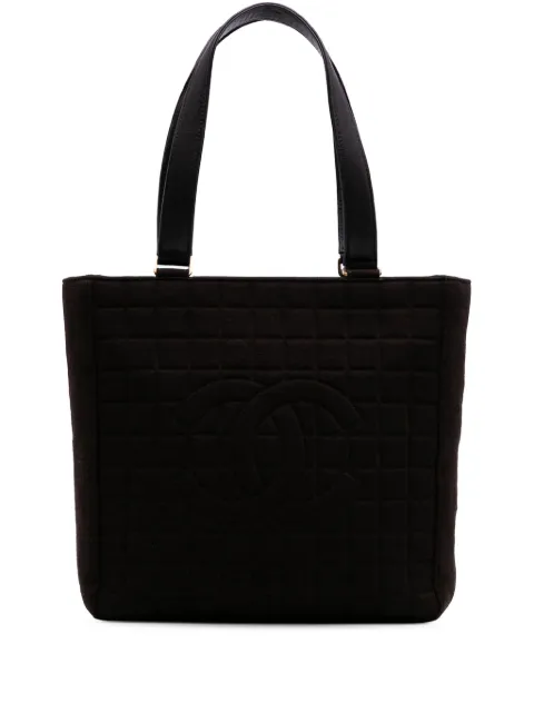 CHANEL Pre-Owned 2002-2003 CC Chocolate Bar Jersey tote bag
