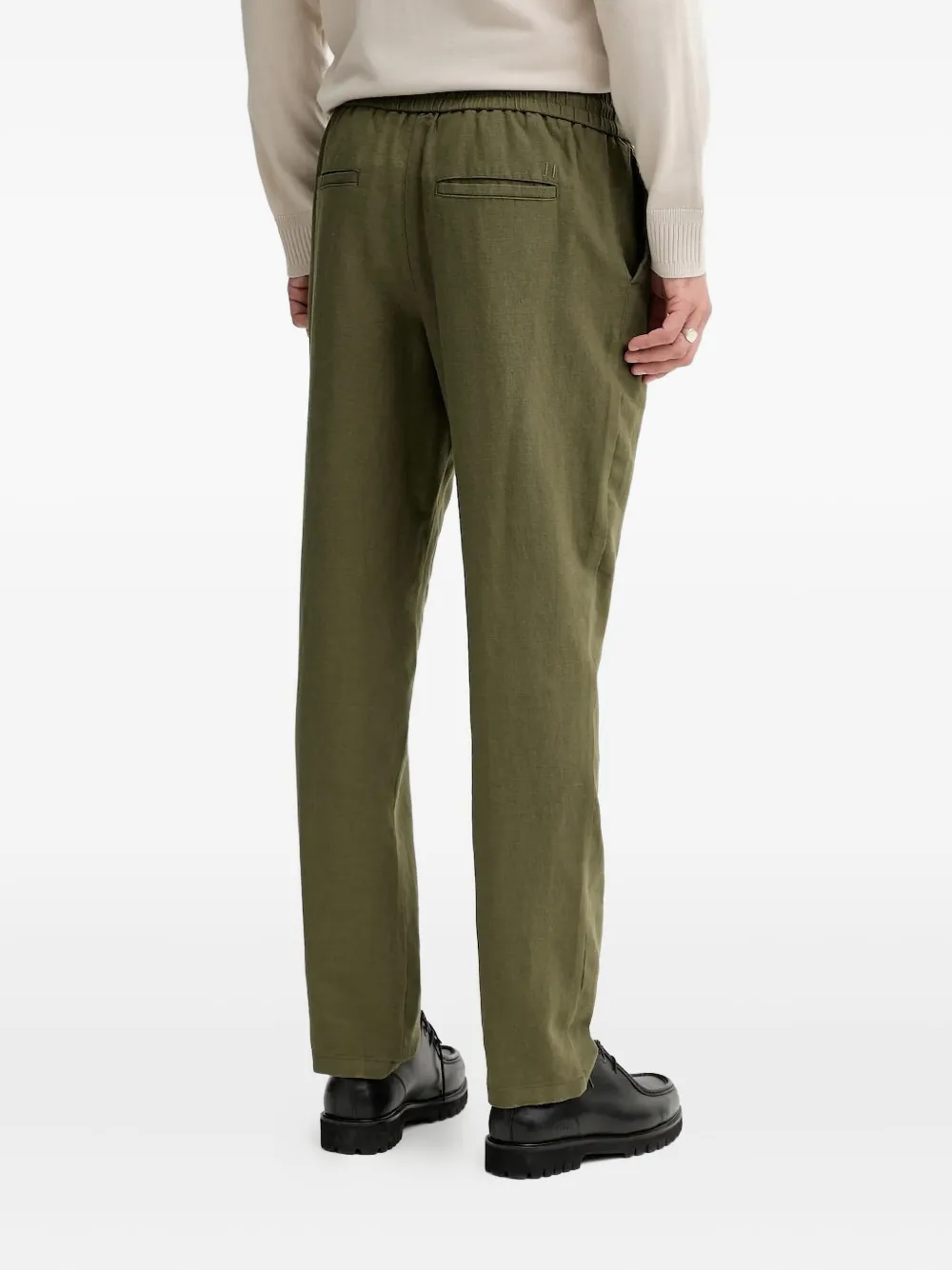 Les Deux Patrick broek met elastische tailleband - Groen