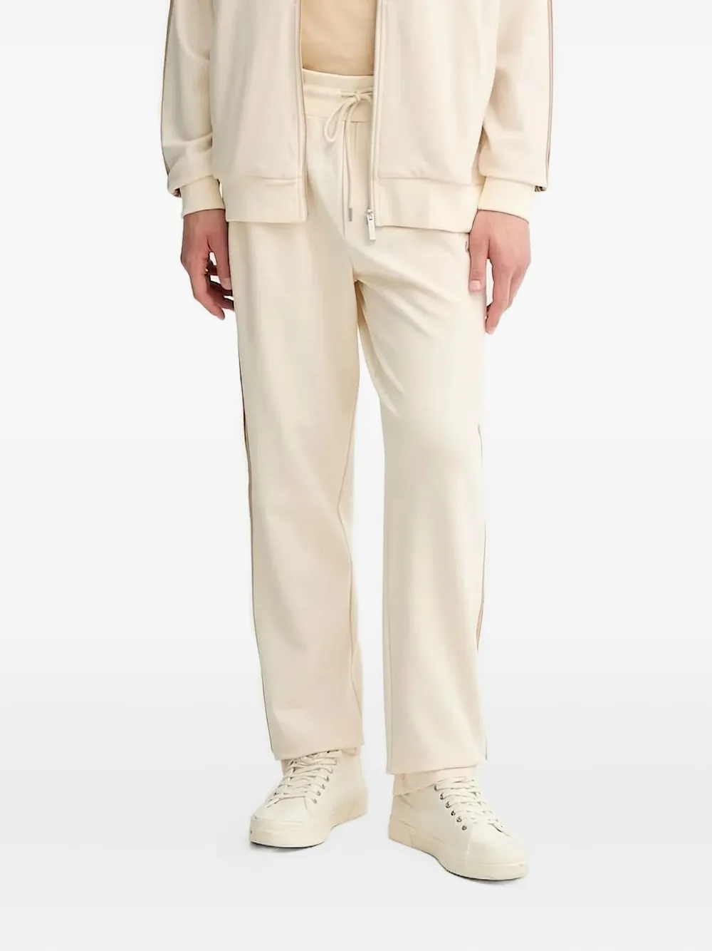 Les Deux stripe-detail sweatpants Beige