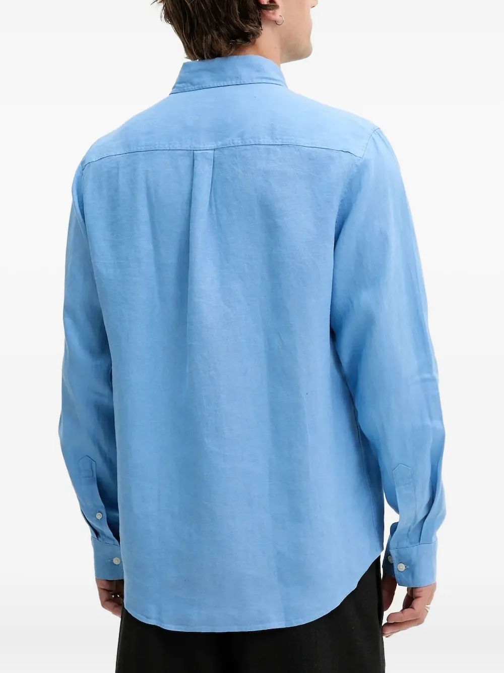 Les Deux Konrad overhemd met lange mouwen - Blauw