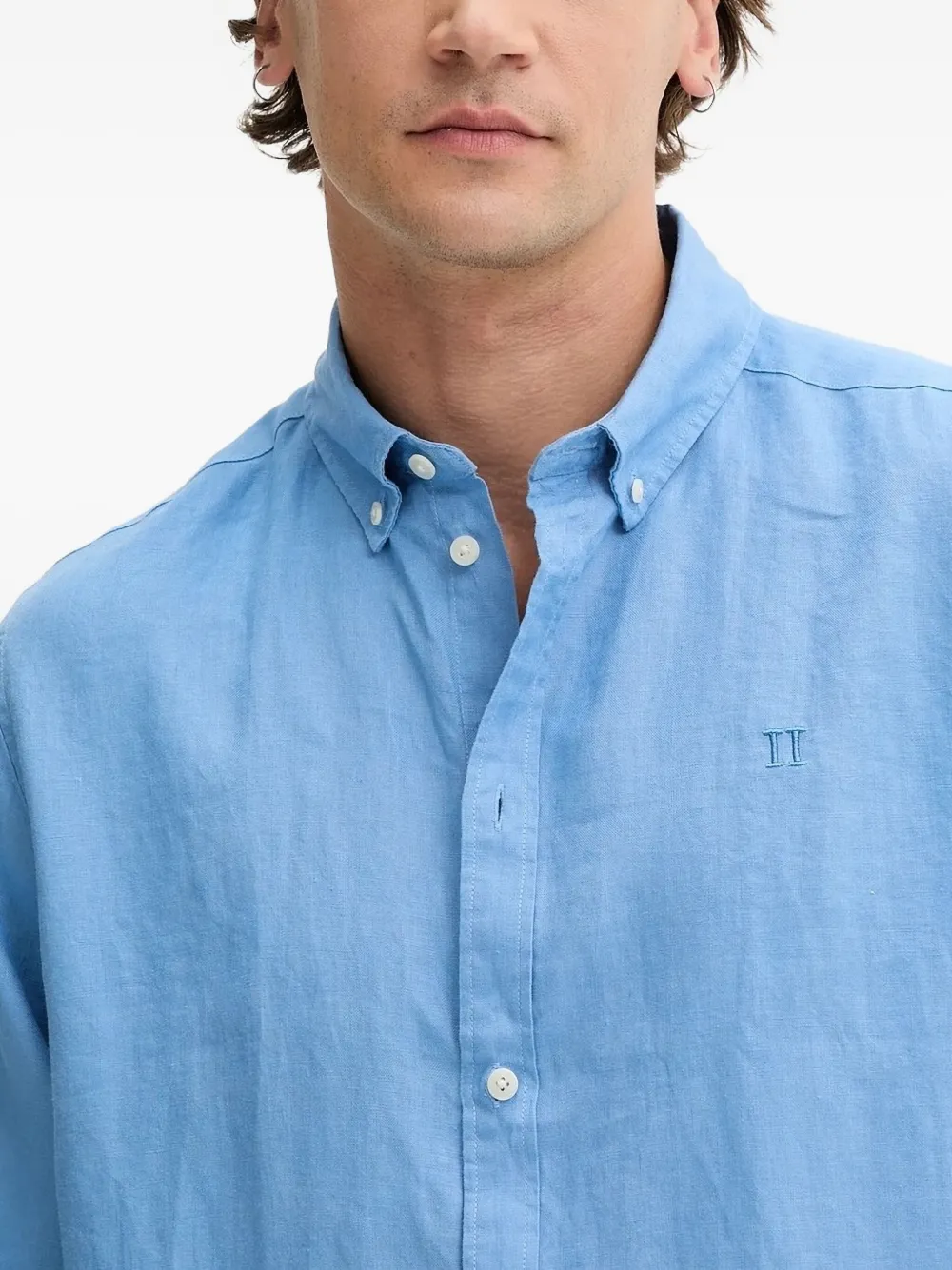 Les Deux Konrad Long Sleeves Shirt In Blue