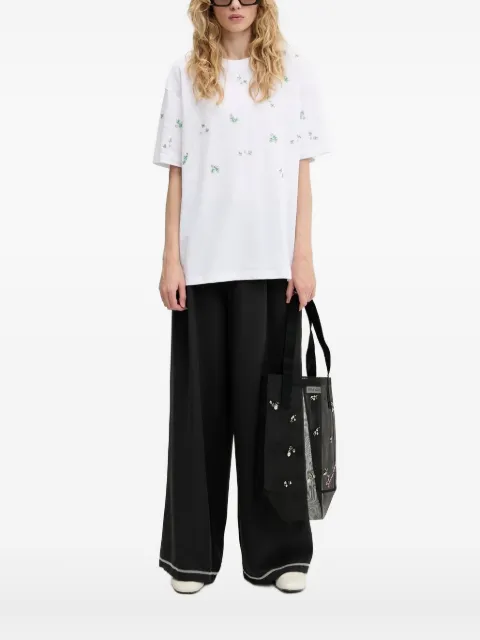 Stine Goya embellished floral-print T-shirt