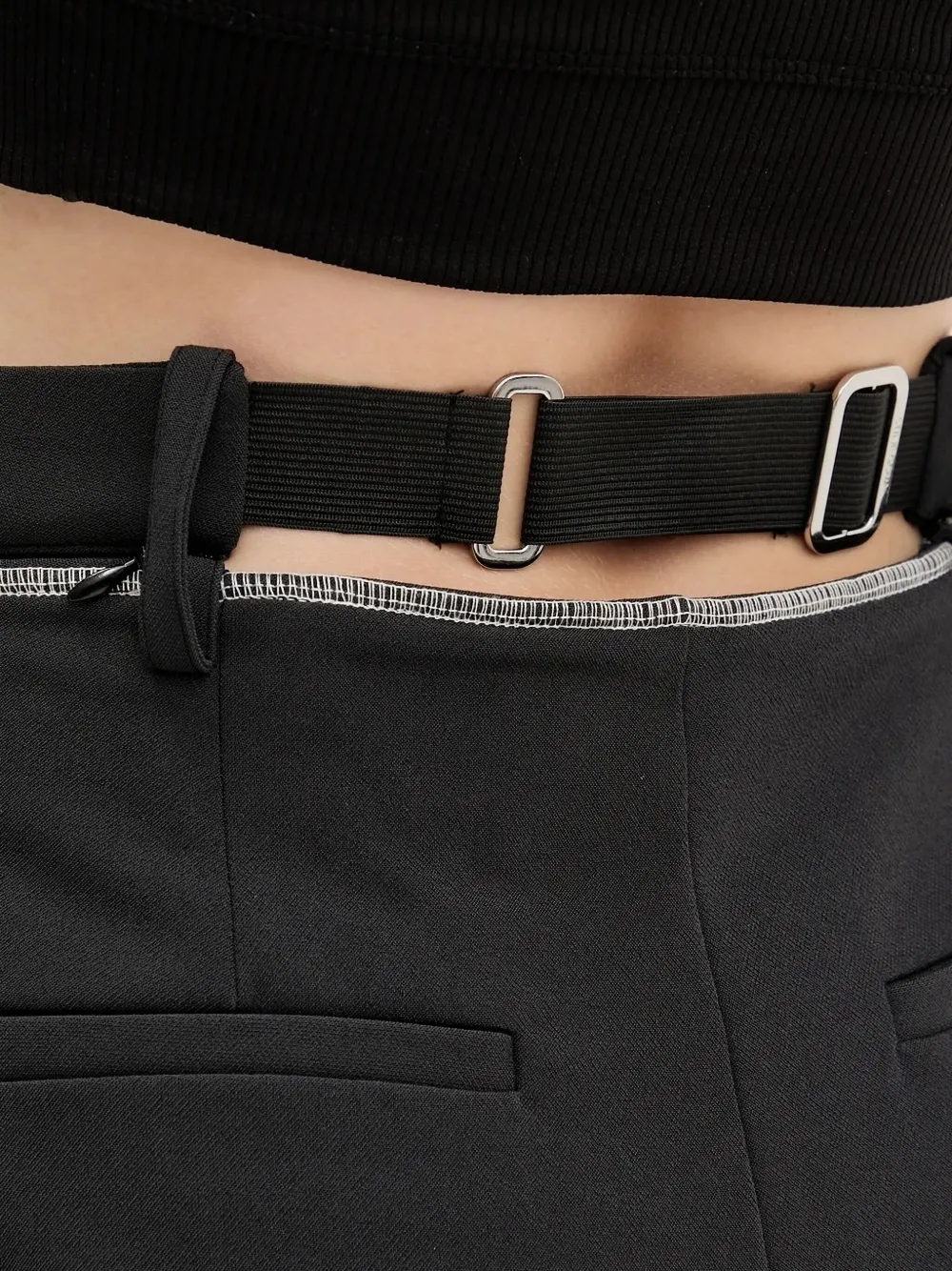 Stine Goya Broek met wijde pijpen Zwart