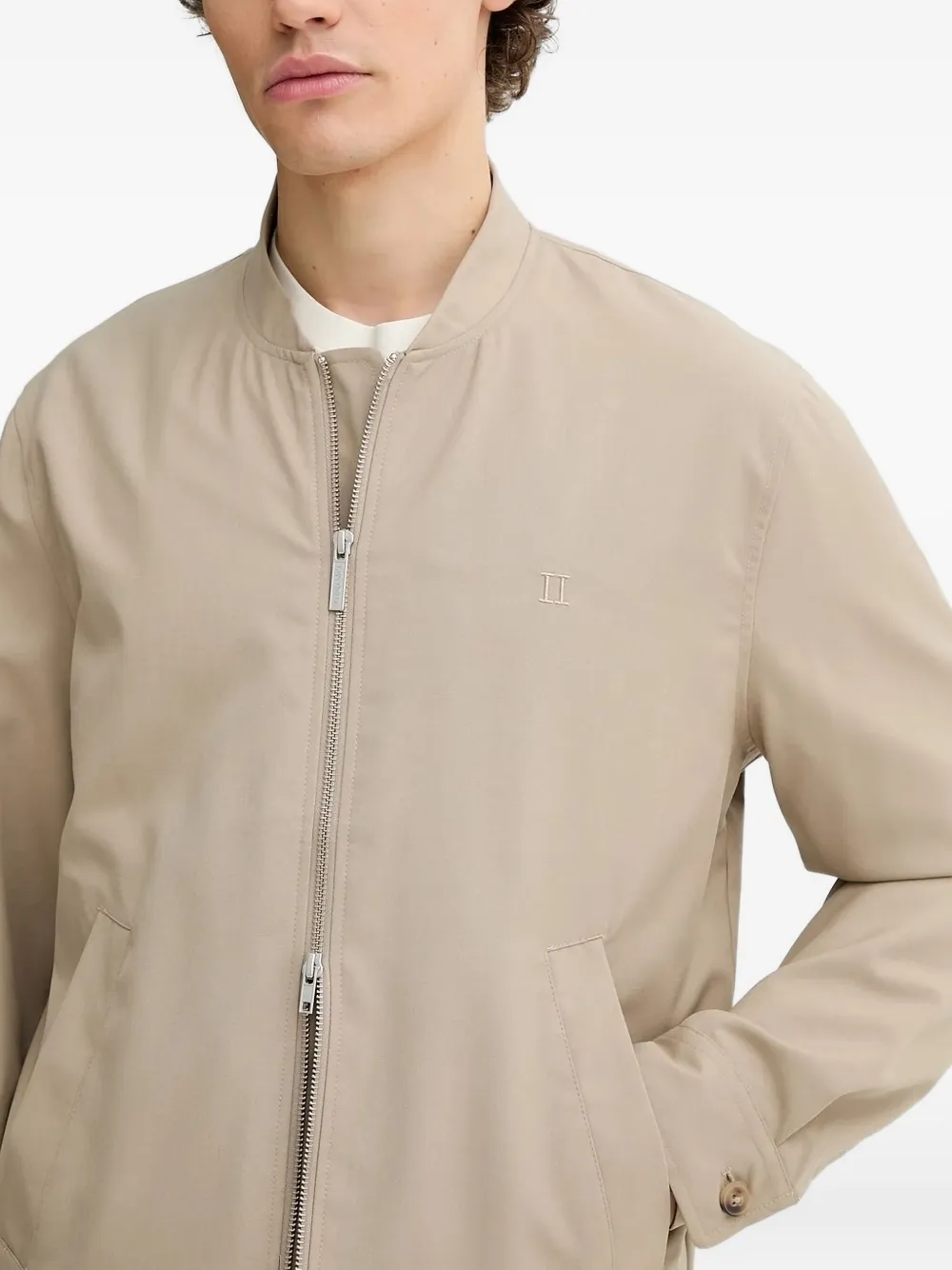 Les Deux zip-fastening bomber jacket Beige