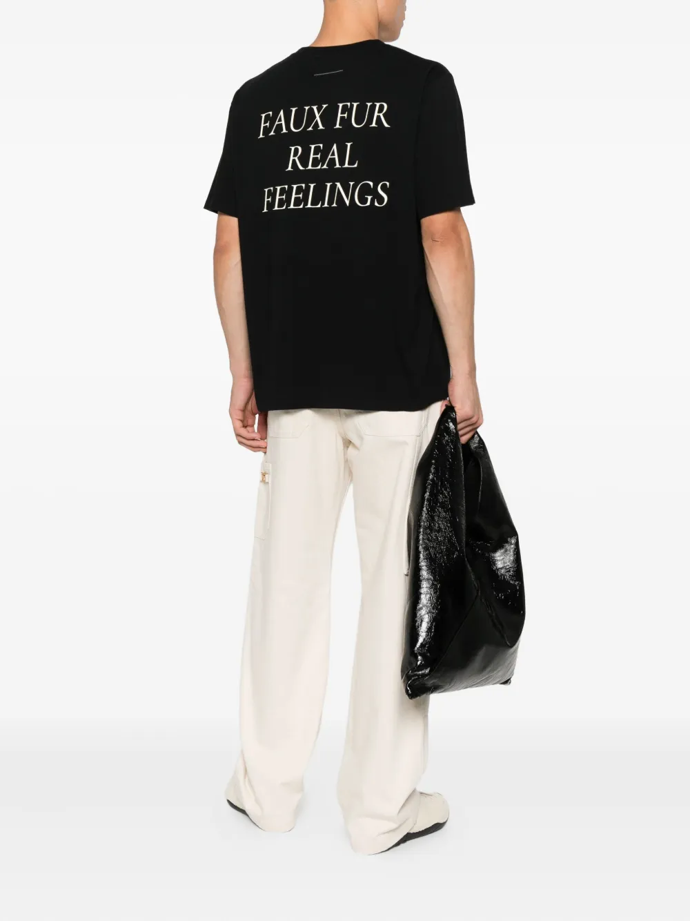 MM6 Maison Margiela T-shirt met logo - Zwart