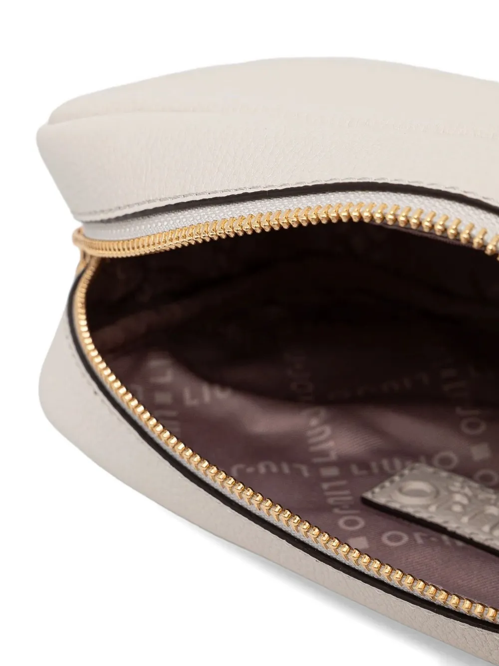 LIU JO small logo-plaque crossbody bag Beige