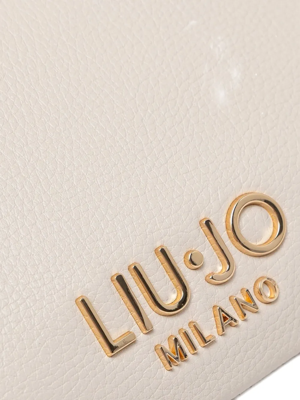 LIU JO small logo-plaque crossbody bag Beige