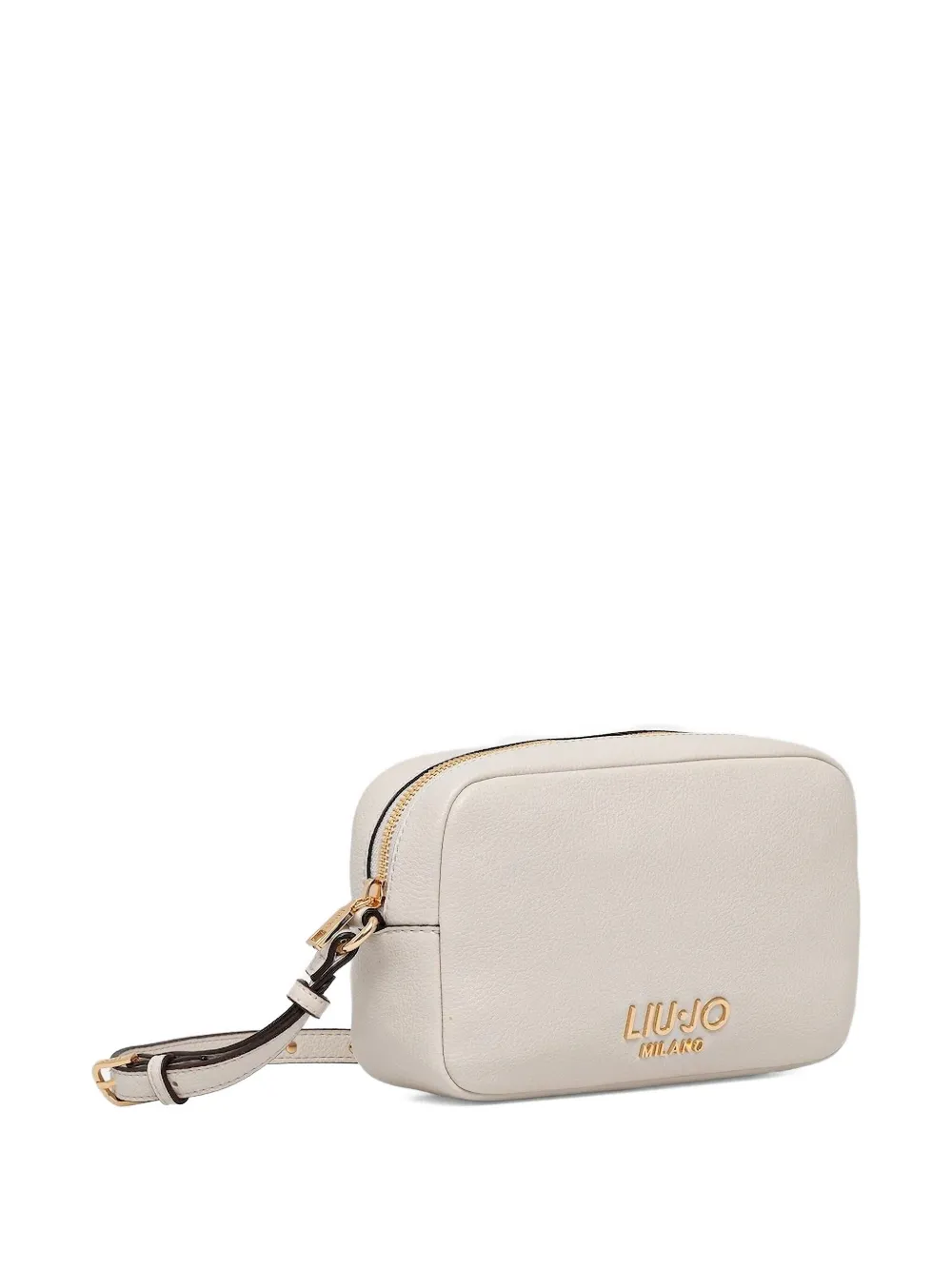LIU JO small logo-plaque crossbody bag Beige