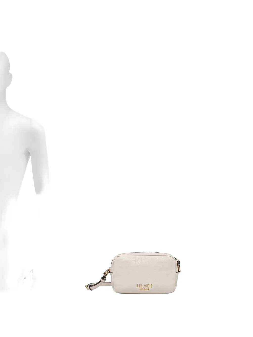 Liu •jo Small Logo-plaque Crossbody Bag In Neutral