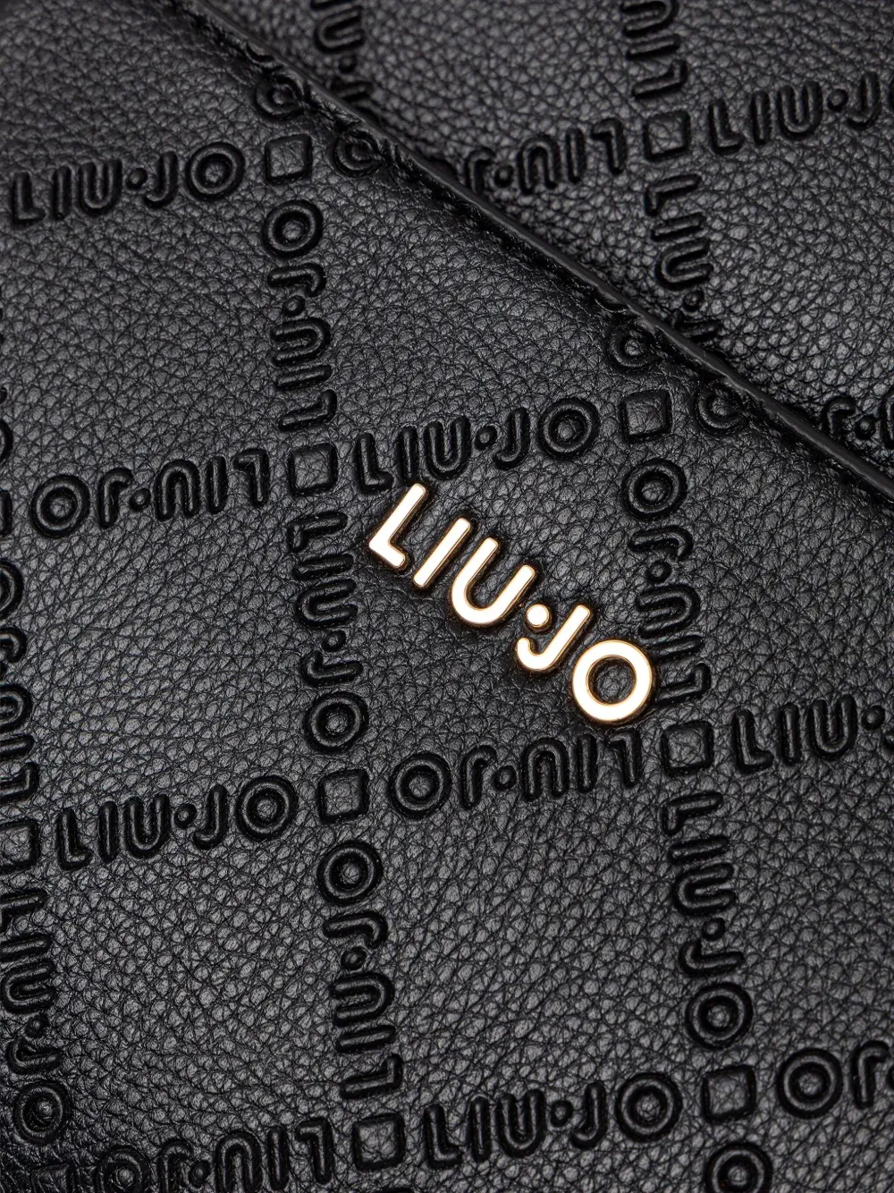 LIU JO Rugzak met monogram-reliëf Zwart