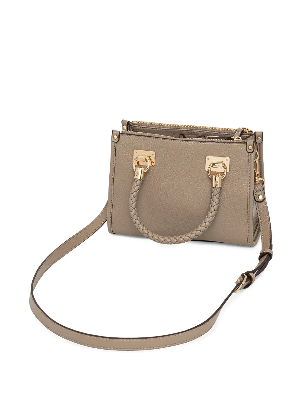 LIU JO braided-handle satchel Bruin