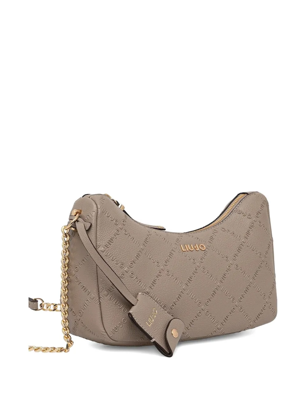 LIU JO logo-plaque chain shoulder bag Bruin
