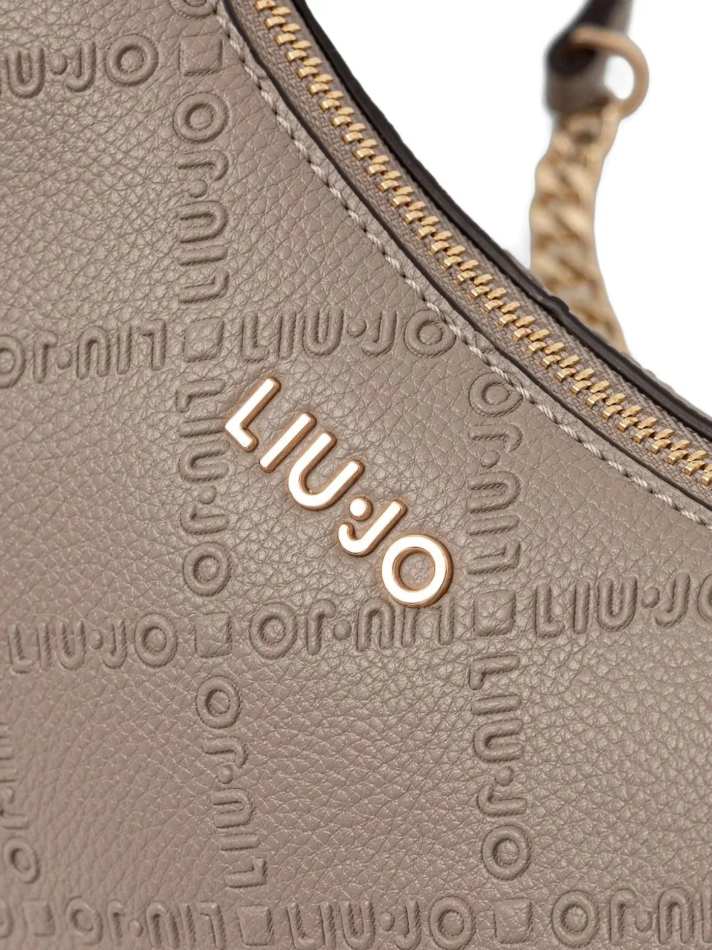 LIU JO logo-plaque chain shoulder bag Bruin
