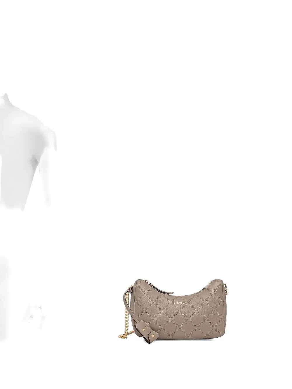 Liu •jo Logo-plaque Chain Shoulder Bag In Brown