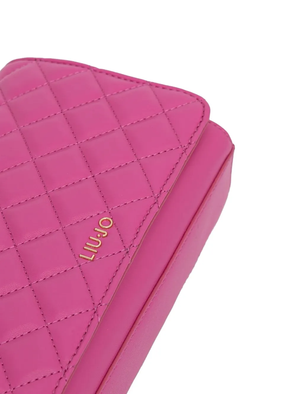 Liu •jo Quilted Chain-strap Cross Body Bag In Pink