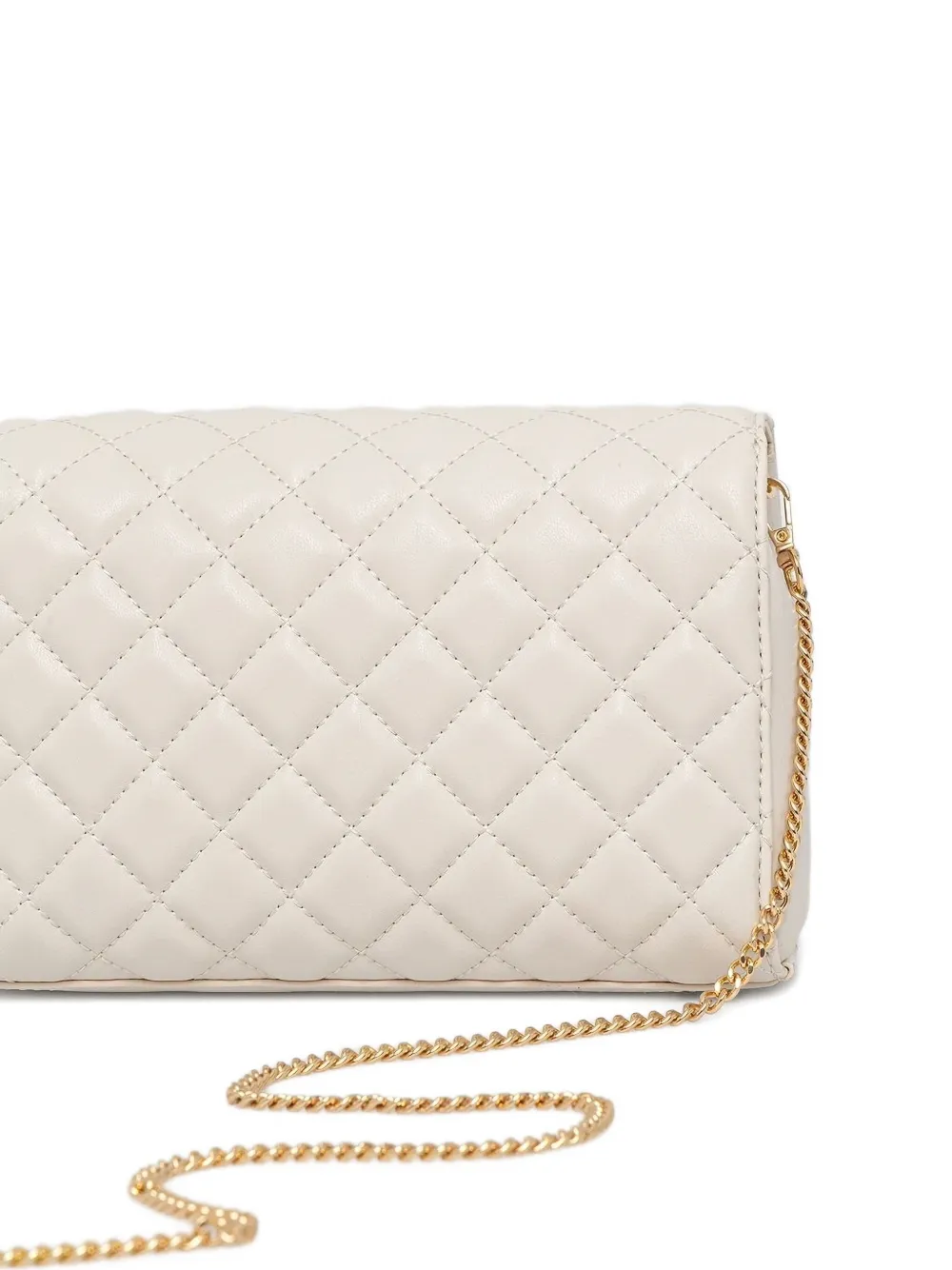 Liu •jo Quilted Chain Cross Body Bag In White