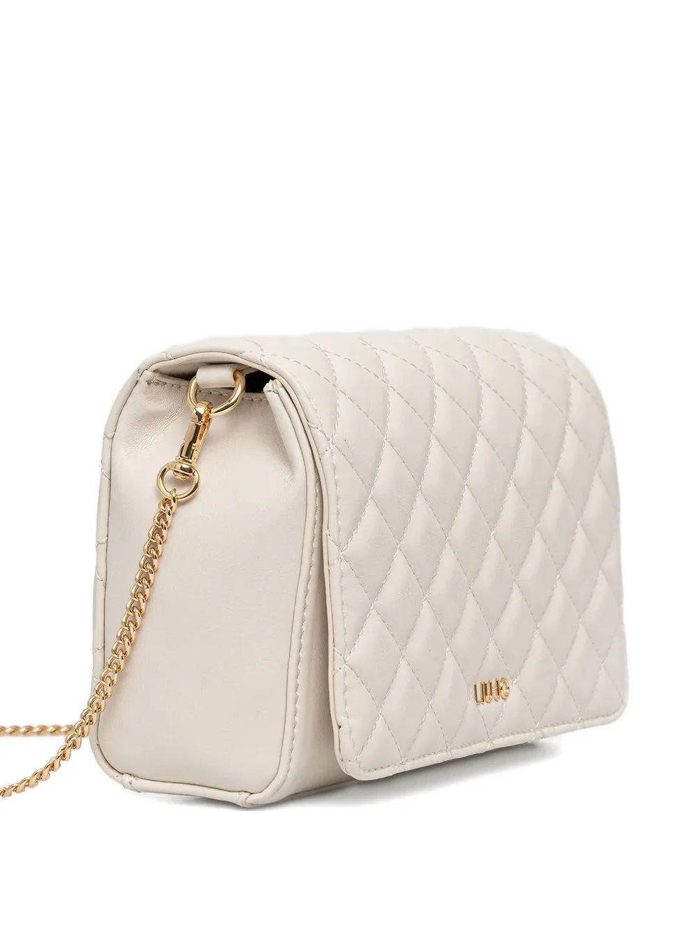 Liu •jo Quilted Chain Cross Body Bag In White