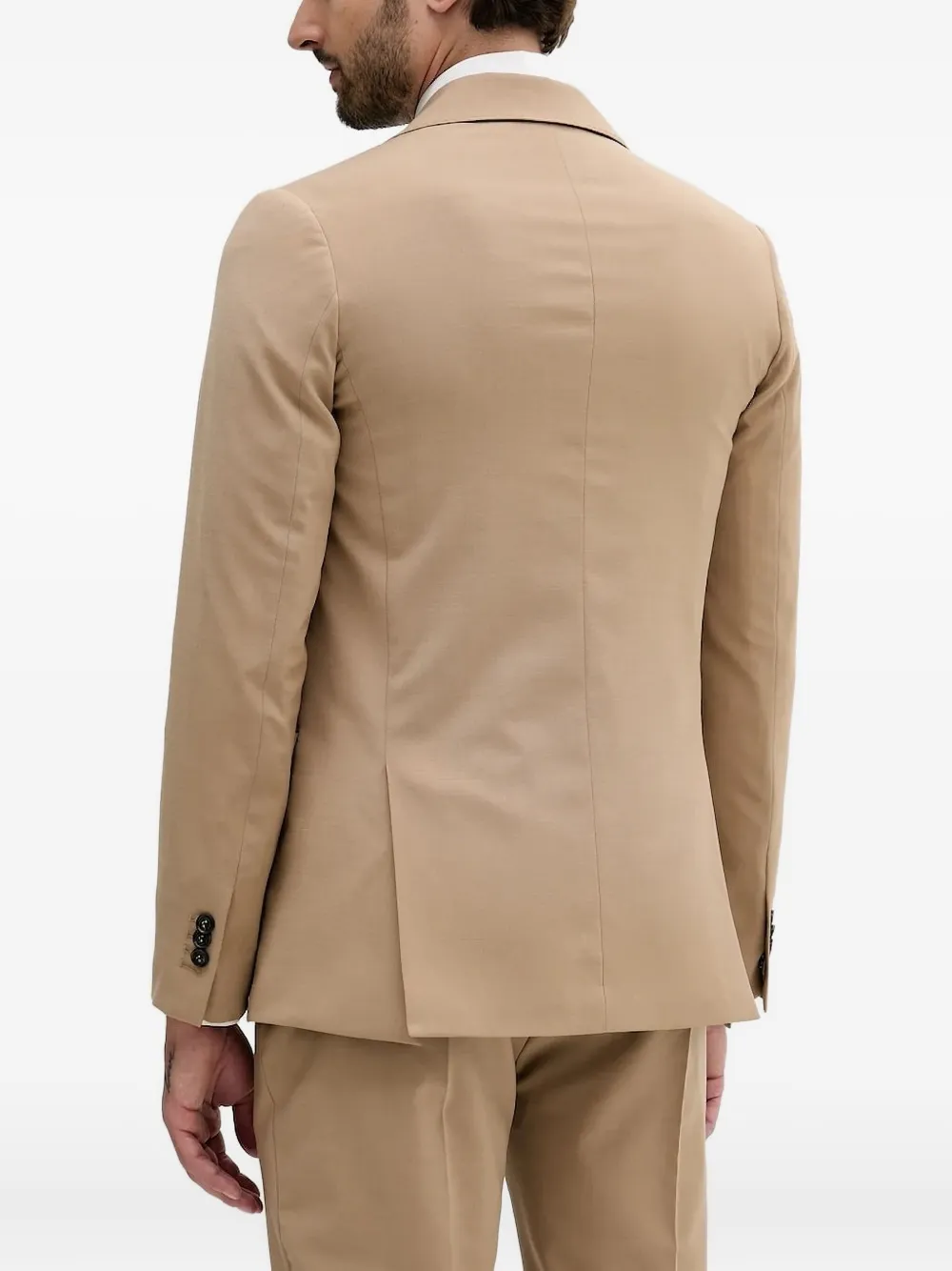 LIU JO logo-plaque two-button blazer Bruin