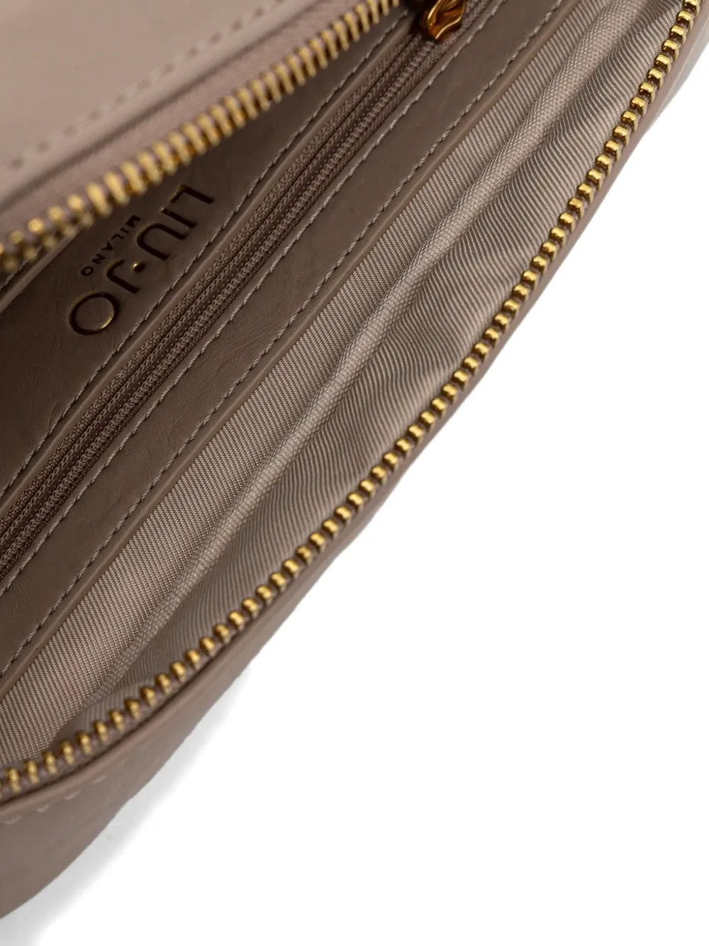 LIU JO chain-strap logo-plaque shoulder bag Beige