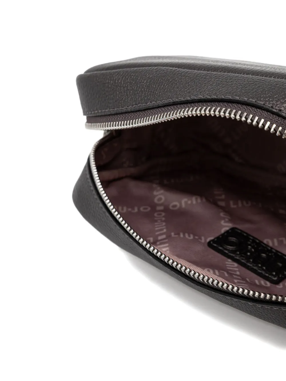 LIU JO Leren crossbodytas met logo Bruin