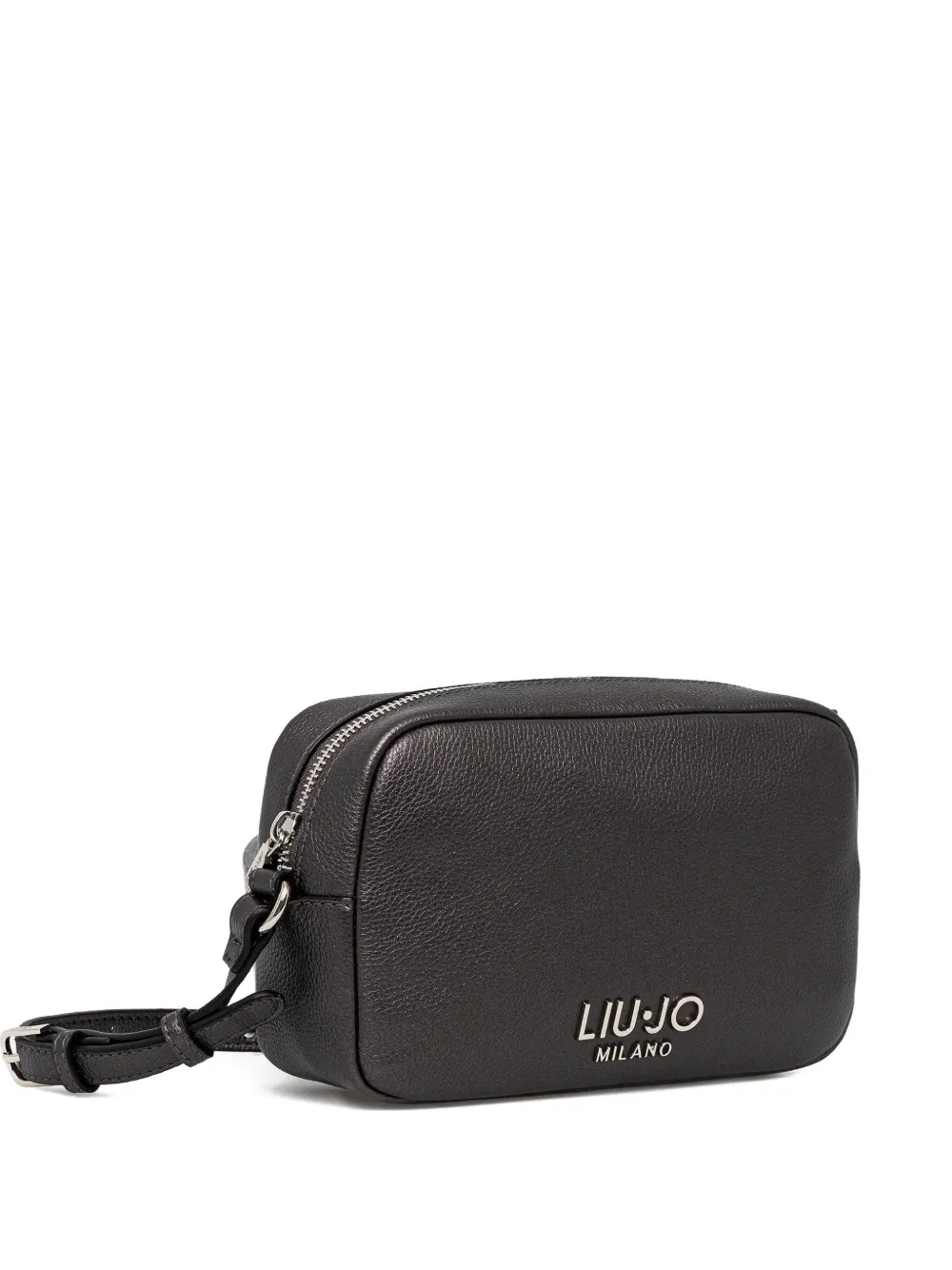 LIU JO Leren crossbodytas met logo Bruin