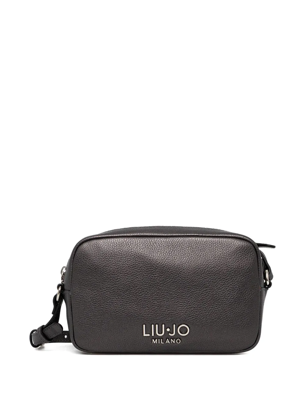 LIU JO Leren crossbodytas met logo Bruin
