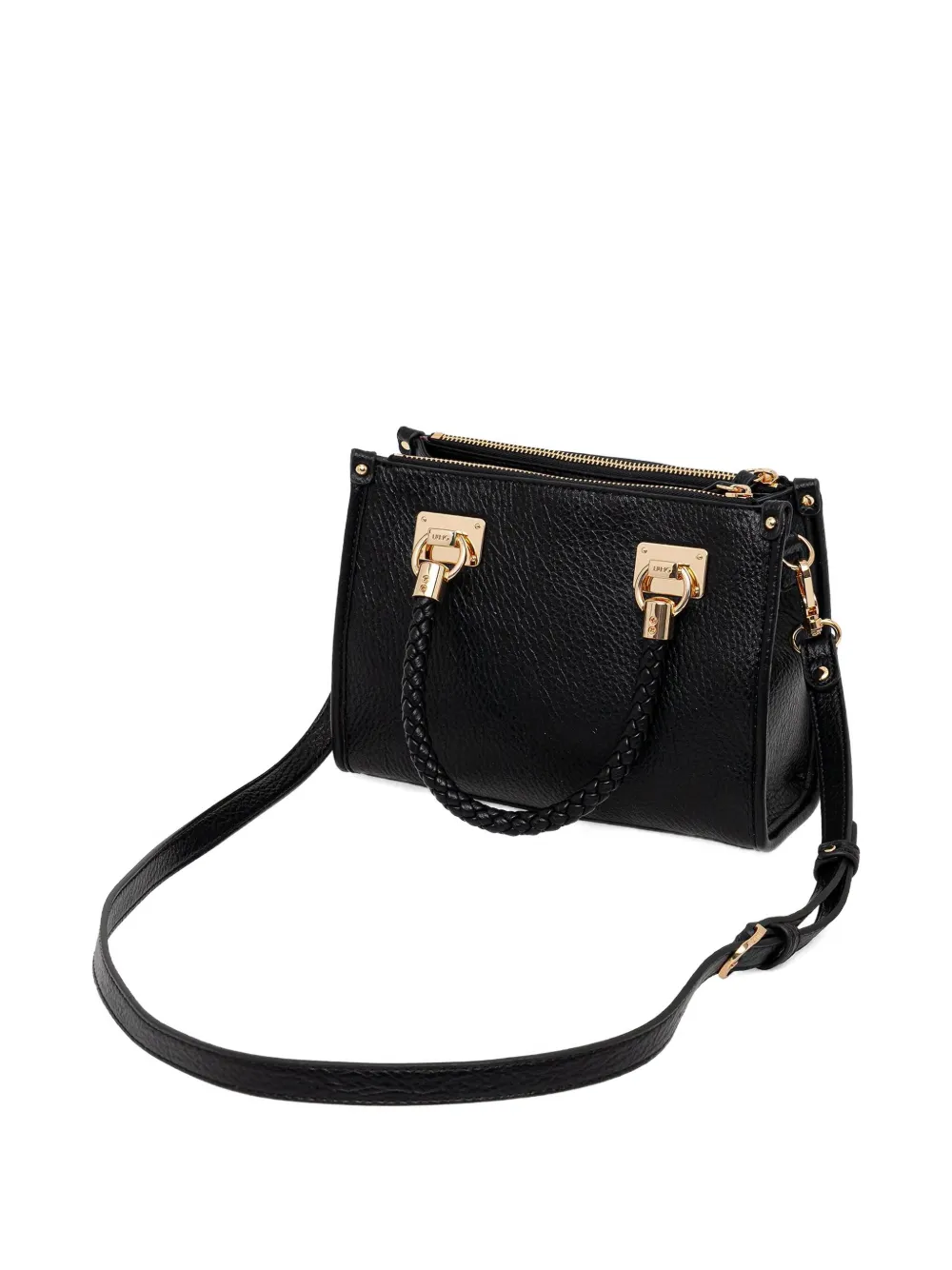 LIU JO braided-handle tote bag - Zwart