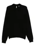 Sunflower polo-collar sweater - Black