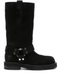 3juin Demi buckle-strap suede boots - Black