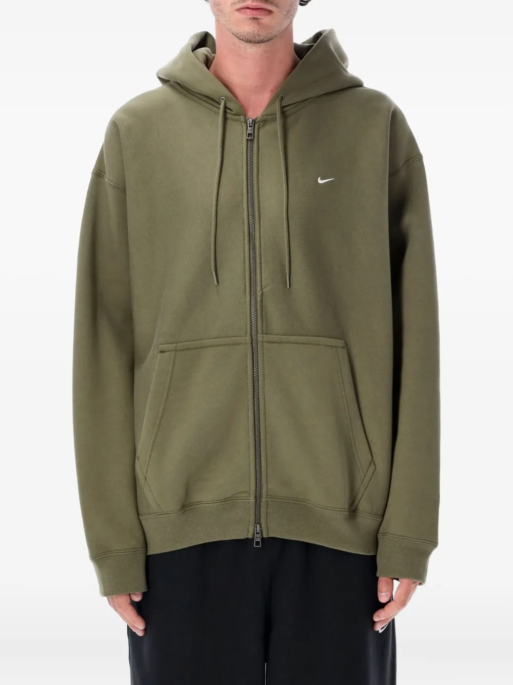 Nike Hoodie met rits en Swoosh Groen