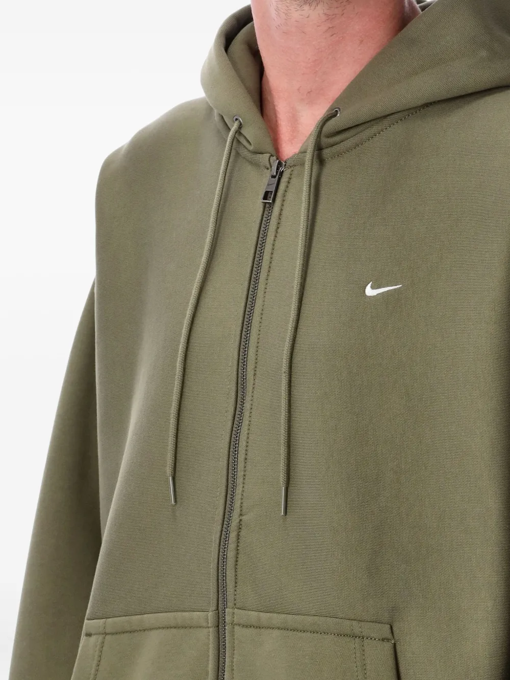 Nike Hoodie met rits en Swoosh Groen