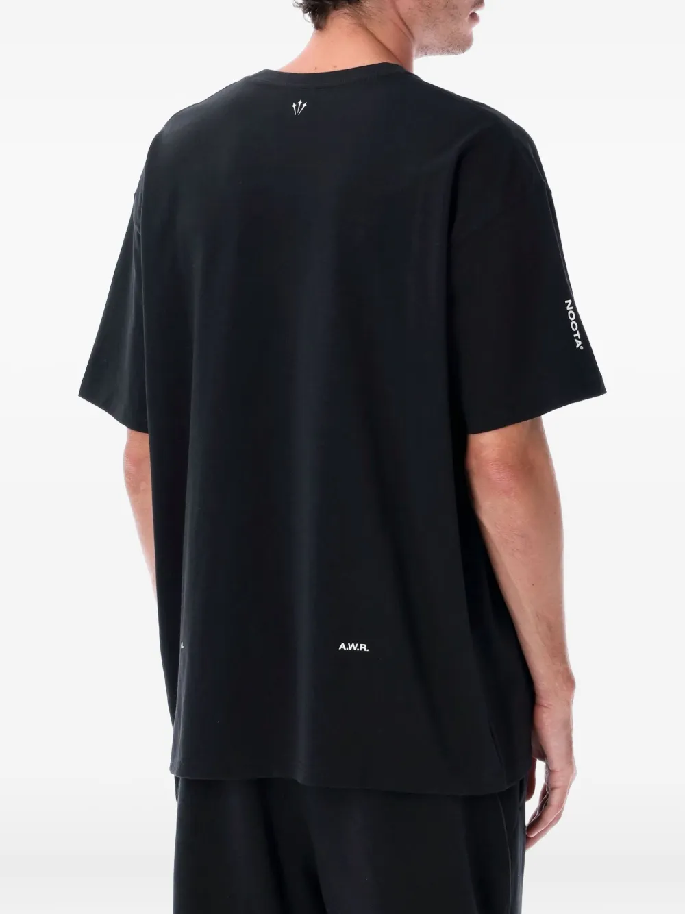 Nike T-shirt met Swoosh-print Zwart